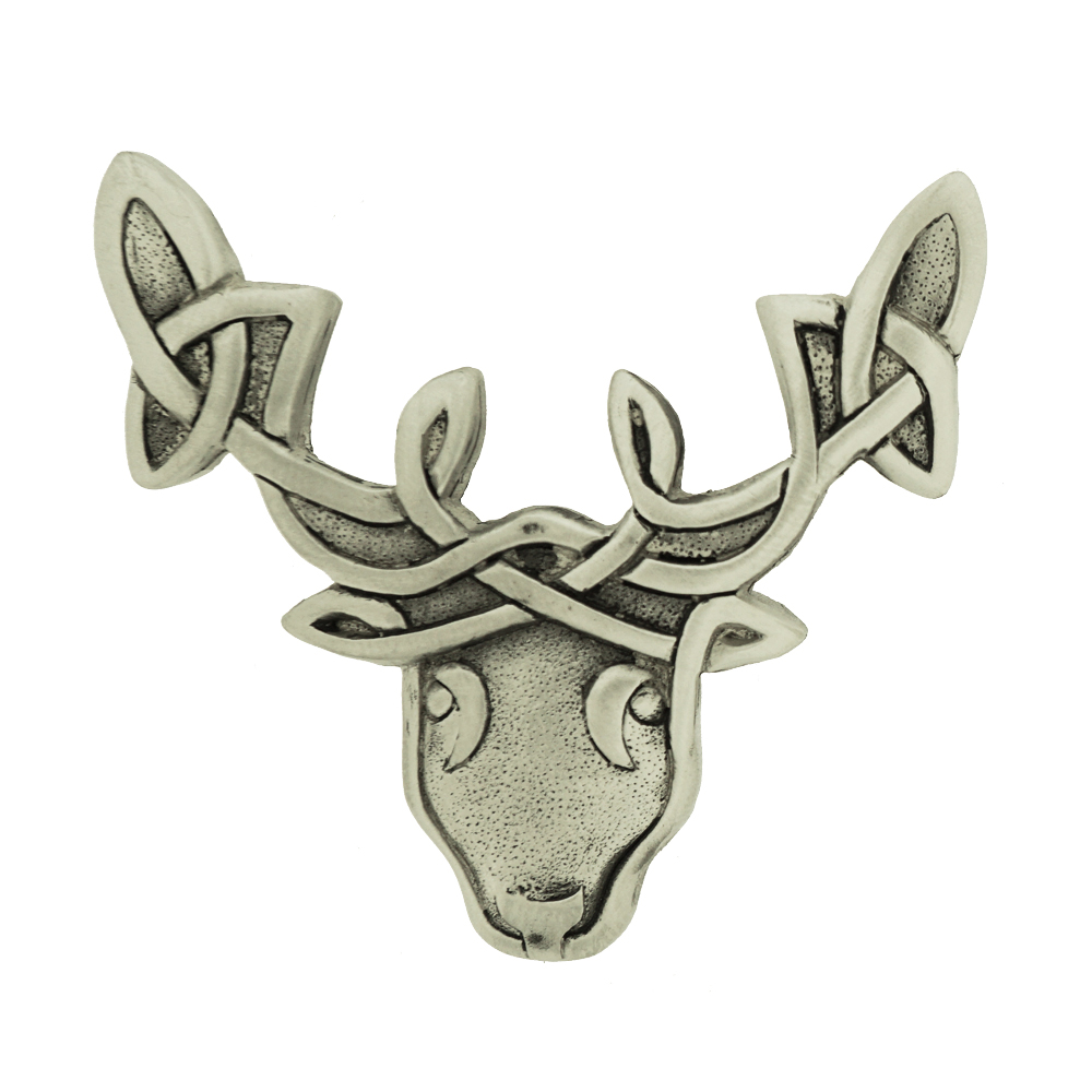 Celtic Stag Brooch Antique - Click Image to Close